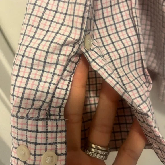 Polo by Ralph Lauren Men's Plaid Shirt - Pink and Blue - Picture 2 of 4